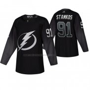 Camiseta Hockey Tampa Bay Lightning Steven Stamkos Alterno Negro