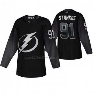 Camiseta Hockey Tampa Bay Lightning Steven Stamkos Alterno Negro