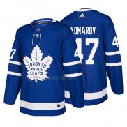 Camiseta Hockey Toronto Maple Leafs Leo Komarov Primera 2017-2018 Azul