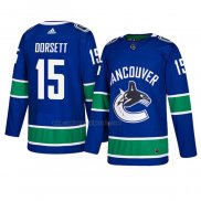 Camiseta Hockey Vancouver Canucks Derek Dorsett Autentico Primera Azul