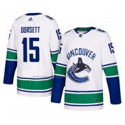 Camiseta Hockey Vancouver Canucks Derek Dorsett Autentico Segunda Blanco