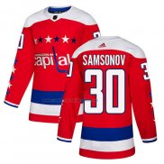 Camiseta Hockey Washington Capitals Ilya Samsonov Alterno Autentico Rojo