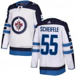 Camiseta Hockey Winnipeg Jets Mark Scheifele Road Autentico Blanco