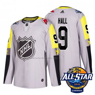 Camiseta Hockey 2018 All Star New Jersey Devils Hall Autentico Gris