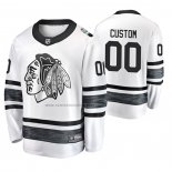 Camiseta Hockey 2019 All Star Chicago Blackhawks Personalizada Blanco