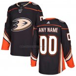 Camiseta Hockey Anaheim Ducks Personalizada Primera Negro