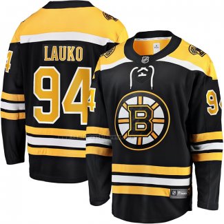 Camiseta Hockey Boston Bruins Jakub Lauko Primera Premier Breakaway Negro