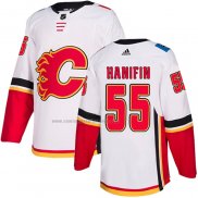 Camiseta Hockey Calgary Flames Noah Hanifin Road Autentico Blanco