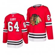 Camiseta Hockey Chicago Blackhawks David Kampf Primera Autentico 2019-20 Rojo