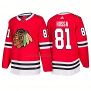 Camiseta Hockey Chicago Blackhawks Marian Hossa Primera 2018 Rojo