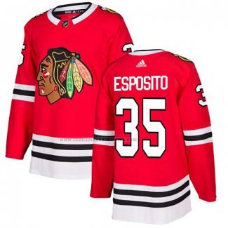 Camiseta Hockey Chicago Blackhawks Tony Esposito Primera Autentico Rojo