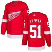 Camiseta Hockey Detroit Red Wings Valtteri Filppula Primera Autentico Rojo