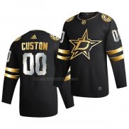 Camiseta Hockey Golden Edition Dallas Stars Personalizada Limited Autentico 2020-21 Negro