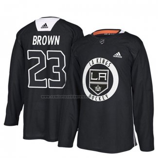 Camiseta Hockey Los Angeles Kings Dustin Brown New Season Practice Negro