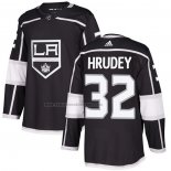 Camiseta Hockey Los Angeles Kings Kelly Hrudey Primera Autentico Negro