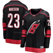 Camiseta Hockey Mujer Carolina Hurricanes Stefan Noesen Primera Breakaway Negro