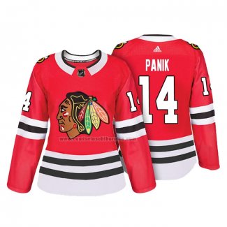 Camiseta Hockey Mujer Chicago Blackhawks Richard Panik Autentico Jugador Rojo