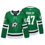 Camiseta Hockey Mujer Dallas Stars Alexander Radulov Autentico Jugador Verde