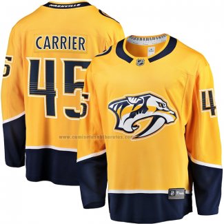 Camiseta Hockey Nashville Predators Alexandre Carrier Premier Breakaway Oro