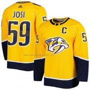 Camiseta Hockey Nashville Predators Roman Josi Autentico Oro