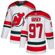 Camiseta Hockey New Jersey Devils Nikita Gusev Alterno Autentico Blanco