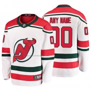 Camiseta Hockey New Jersey Devils Personalizada Alterno Breakaway Blanco