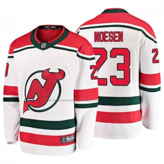 Camiseta Hockey New Jersey Devils Stefan Noesen Alterno Breakaway Blanco