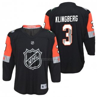 Camiseta Hockey Nino 2018 All Star Dallas Stars John Klingberg Negro