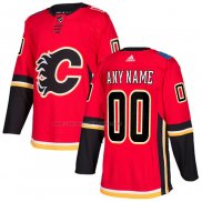 Camiseta Hockey Nino Calgary Flames Personalizada Rojo