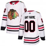 Camiseta Hockey Nino Chicago Blackhawks Personalizada Segunda Blanco