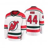 Camiseta Hockey Nino New Jersey Devils Miles Wood Alterno Breakaway Blanco