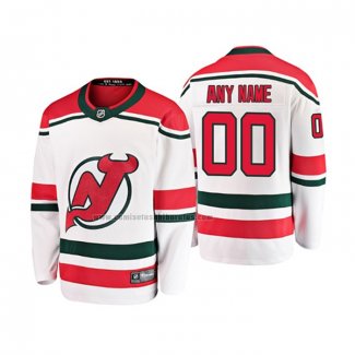 Camiseta Hockey Nino New Jersey Devils Personalizada Alterno Breakaway Blanco