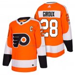 Camiseta Hockey Philadelphia Flyers Claude Giroux Autentico Primera Captain 2018 Naranja