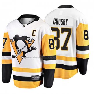 Camiseta Hockey Pittsburgh Penguins Sidney Crosby 2019 Segunda Breakaway Blanco