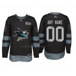 Camiseta Hockey San Jose Sharks Personalizada Negro