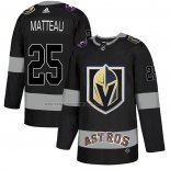 Camiseta Hockey Vegas Golden Knights Matteau City Joint Name Stitched Negro