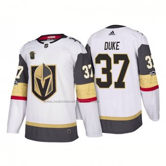 Camiseta Hockey Vegas Golden Knights Reid Duke Segunda 2018 Blanco