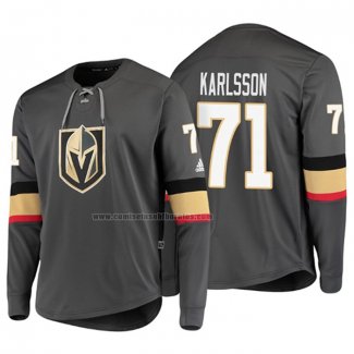 Camiseta Hockey Vegas Golden Knights William Karlsson Platinum Gris