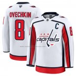 Camiseta Hockey Washington Capitals Alexander Ovechkin Segunda Blanco