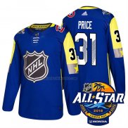 Camiseta Hockey 2018 All Star Montreal Canadiens Carey Price Autentico Azul