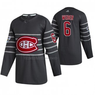 Camiseta Hockey 2020 All Star Montreal Canadiens Shea Weber Autentico Gris