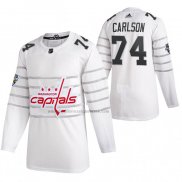 Camiseta Hockey 2020 All Star Washington Capitals John Carlson Autentico Blanco