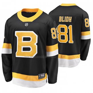 Camiseta Hockey Boston Bruins Anton Blidh Alterno Premier Breakaway Negro