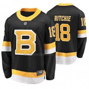 Camiseta Hockey Boston Bruins Brett Ritchie Alterno Premier Breakaway Negro