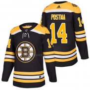 Camiseta Hockey Boston Bruins Paul Postma Primera Autentico 2018 Negro