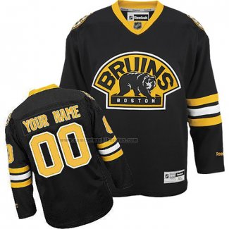 Camiseta Hockey Boston Bruinss Personalizada Autentico Negro2