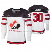 Camiseta Hockey Canada Dylan Garand 2019 Hlinka Gretzky Cup Blanco