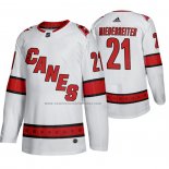 Camiseta Hockey Carolina Hurricanes Nino Niederreiter Segunda Autentico Jugador Blanco