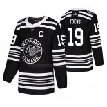 Camiseta Hockey Chicago Blackhawks Jonathan Toews 2019 Winter Classic Negro