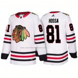 Camiseta Hockey Chicago Blackhawks Marian Hossa Segunda 2018 Blanco